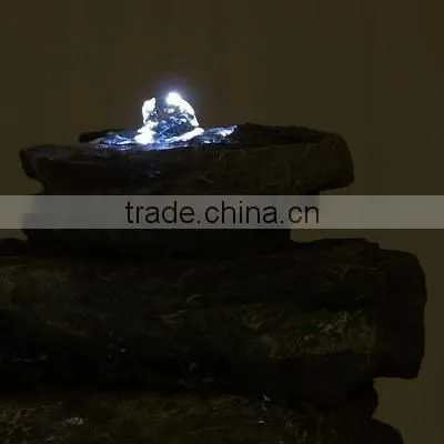 Cascading Rocks Tabletop Fountain With LED Lights photo-5