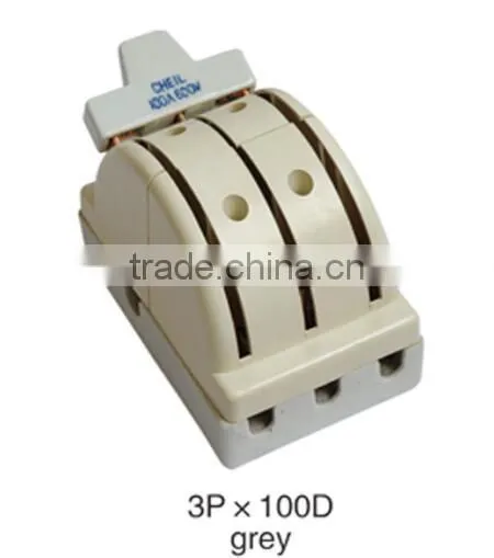 Electric Single Throw 3 Poles Ceramic Knife Switch Change Over Switch photo-2