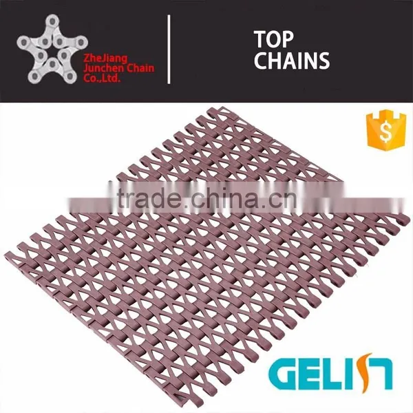 T-2000 Side Flexing Plastic Modular Flush Grid Conveyor Belt photo-2