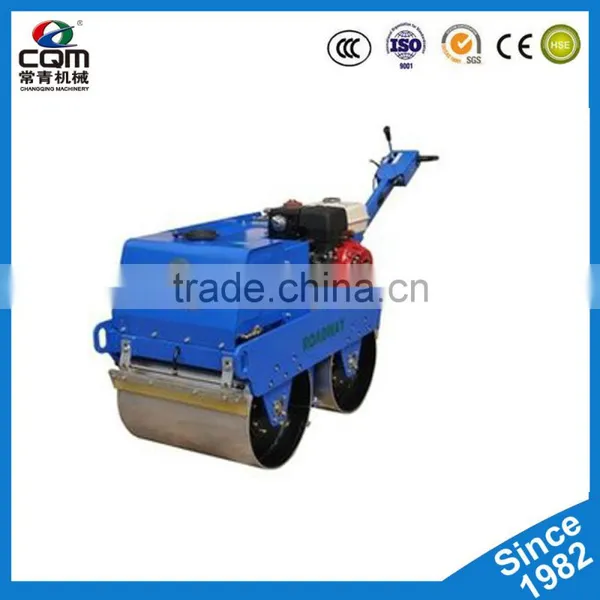 Stable Quality Electric Start Walk Behind Double Drum Road Roller photo-2