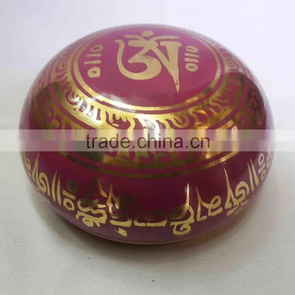 Best Selling Symbolic Colored Tibetan Healing Meditation Singing Bowl photo-4