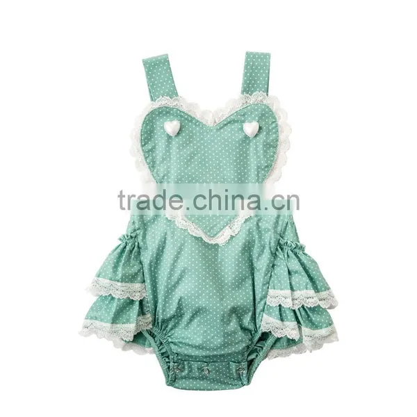 Wholesale Fashion Newborn Baby Clothes Girls Boutique Clothing 2017 Baby Romper photo-3