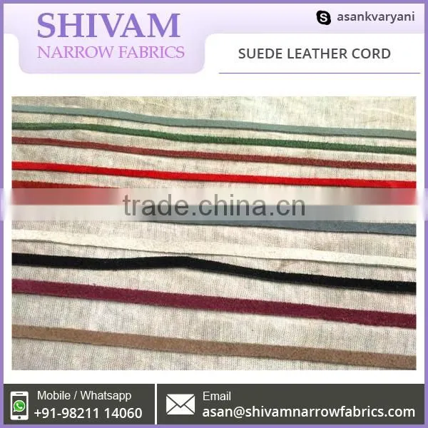 Real Suede Round Leather Cord for Necklace photo-2