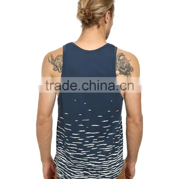 Cheap Oversized Modal Hemp Tank Tops for Men in Bulk photo-3