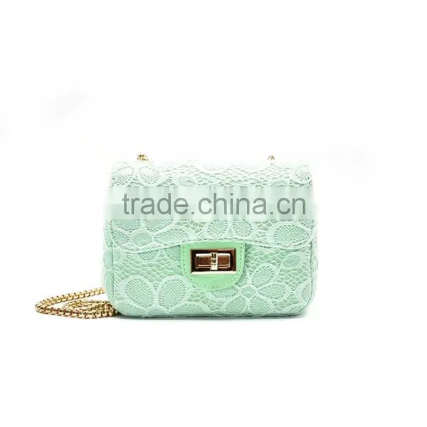 Zm50119b Lace Women Shoulder Bag Simple Lady Chain Bag photo-3