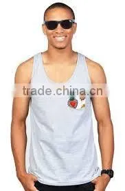 Custom Cheap Cotton Men's Tank Top With Pocket,stripe Tank Top photo-6