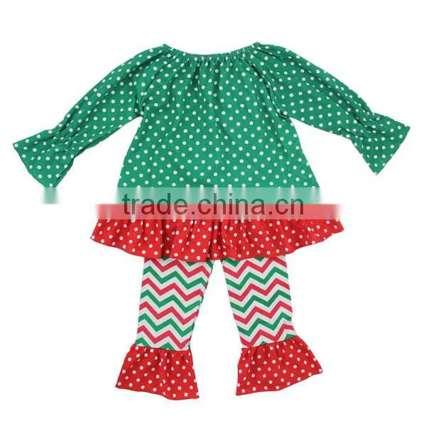 Factory Wholesale Solid Ruffle Dress Quarterfoil Boutique Christmas Boutique Girl Clothing photo-6