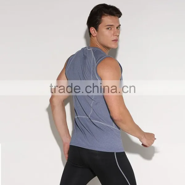 Hot Sale Vest Singlet Custom Embroidered Sportswear Body Building Tank Top Men photo-2