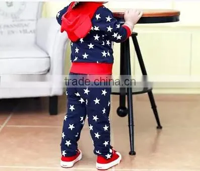 Wholesale Children's Cotton Big Monkey Suit Zipper Wear Little Star Patterns photo-2