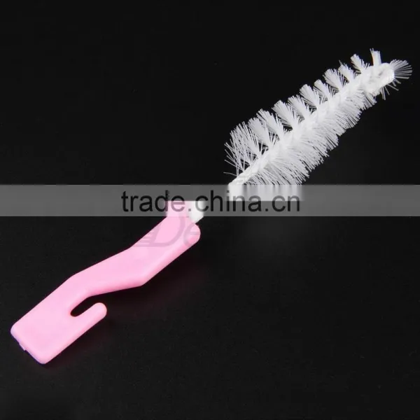 New 360 Degree Rotating Spin Sponge Brush Baby Milk Feeding Bottle Nipple Cleaning Scrubber Brushes photo-4