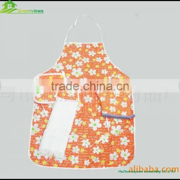 Promotion Beauty Apron Oven Mitt Sets New Design Kitchen Funny Oven Mitt Apron Set photo-2