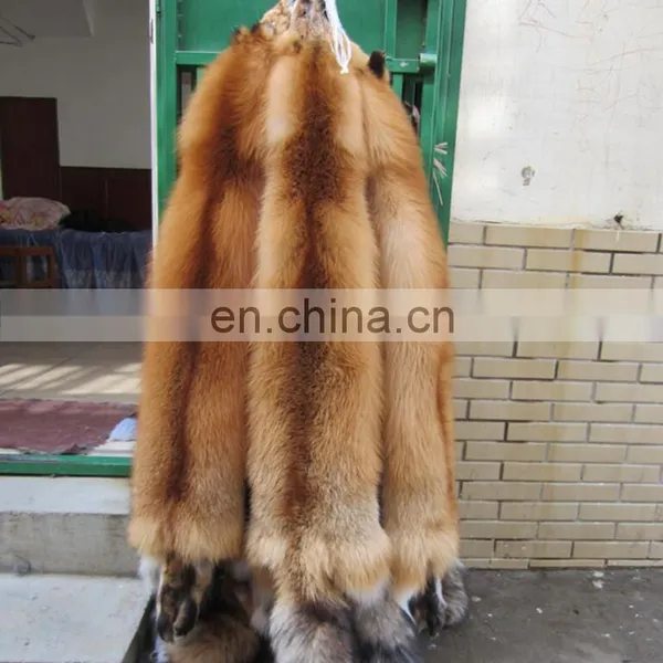 Top Quality Factory Direct Natural New Tanned Processed Red Fox Fur Skin