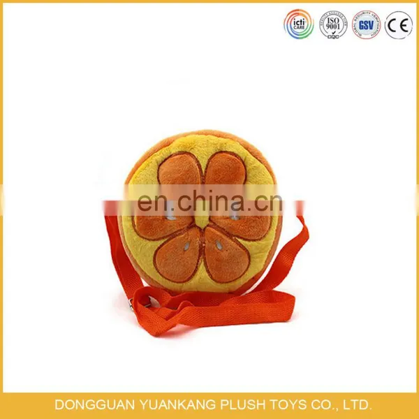Colorful Fruit Shape Toy Design Kids Plush Shoulder Bag photo-3
