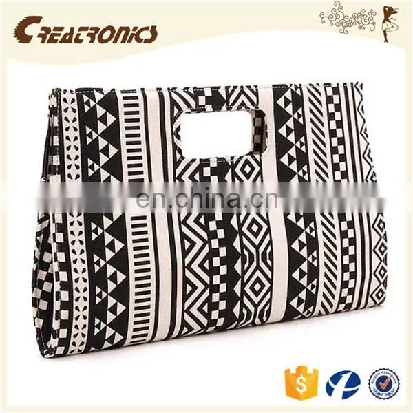 CR Famous Brand Manufacturer Irregularly Geometric Pattern Design Rectangle Popular Top Quality Ladies Dinner Party Handbags photo-2
