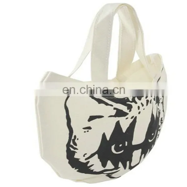 Custom Logo Handle Canvas Shopping Bag Canvas Tote Bag photo-4