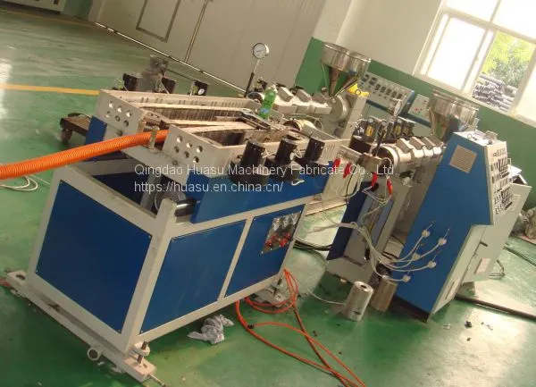 High Quality HDPE Single Wall Corrugated Pipe Extrusion Line Machinery photo-5