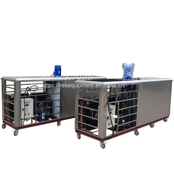 Air Water Cooling System Cube Maker Ice Block Making Machine photo-2