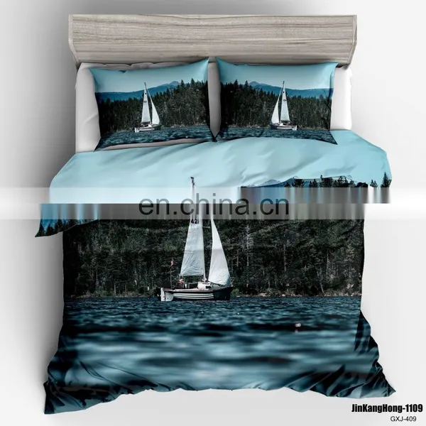 Summer Quality Unique Nordic Indian Floral Super King Size Animal Paint 6 Piece 3D Beddings Duvet Cover photo-5