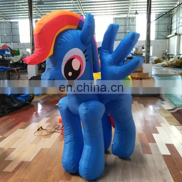 Wholesale Inflatable Cartoon Promotional Animal Ground Inflatable Unicorn for Indoor Outdoor Advertising photo-2
