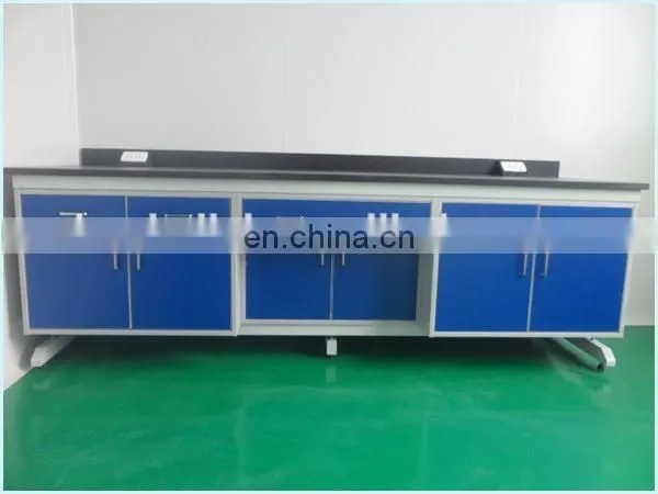 Electristic Lab Wall Bench Steel and Wood Laboratory Chemical Wall Bench C Frame photo-2