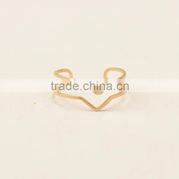 New Fashion Polishing Crown Shape Alloy Finger Ring photo-2