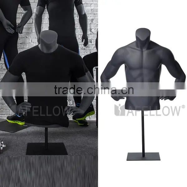 Sports Mannequin Adjustable bracket Upper Body Men Dummy Half Body Model NI-6