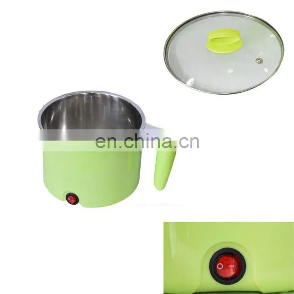 Portable Stainless Steel 220v 400w 1.5L Mini Electric Noodle Cooker Cooking Pot With Glass Lid photo-4