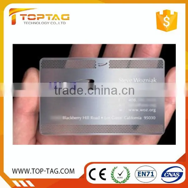 Customized Lase Cut Stainless Steel Metal Busniess Card For Gift Usage photo-4