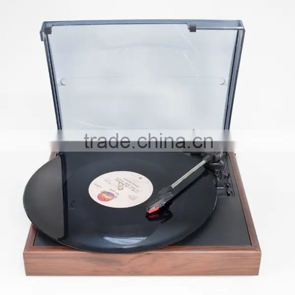 Simple Style!!! DS-2018: Retro Turntable&Karaoke Player With PC Recording/RCA Stereo Outputs/3 Speed photo-2