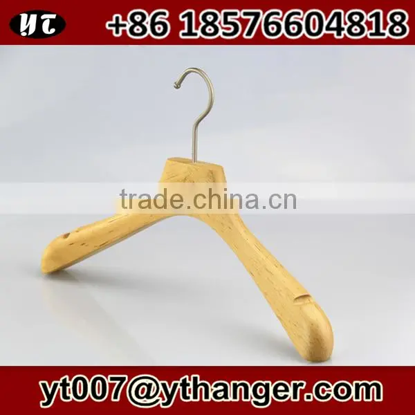 Luxury Customized Wooden Clothes Hanger With Bar for Suits in Large Shoulder photo-2