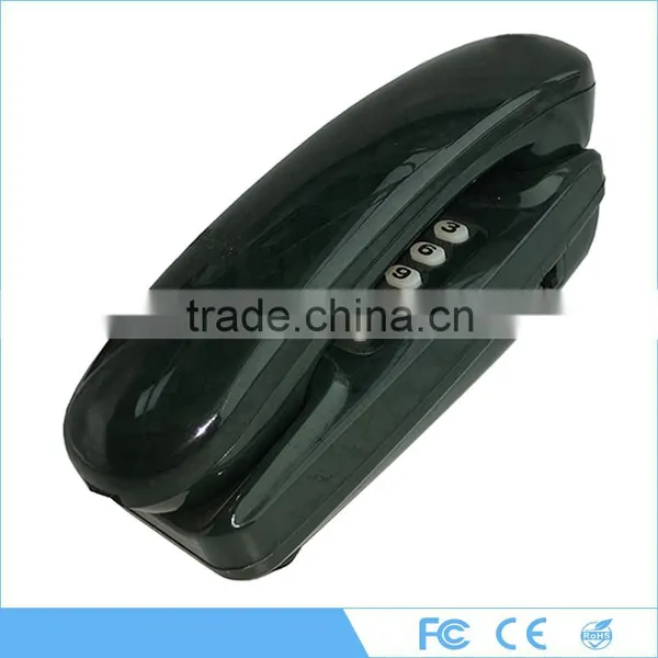 Black ABS Single Line Wall Mount Small Phone