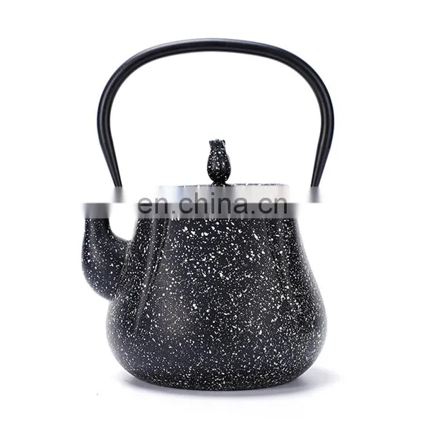 Luxurious Cast Iron Thick Teapot With Tea Strainer Cast Iron Teapot With Steel Handle photo-2