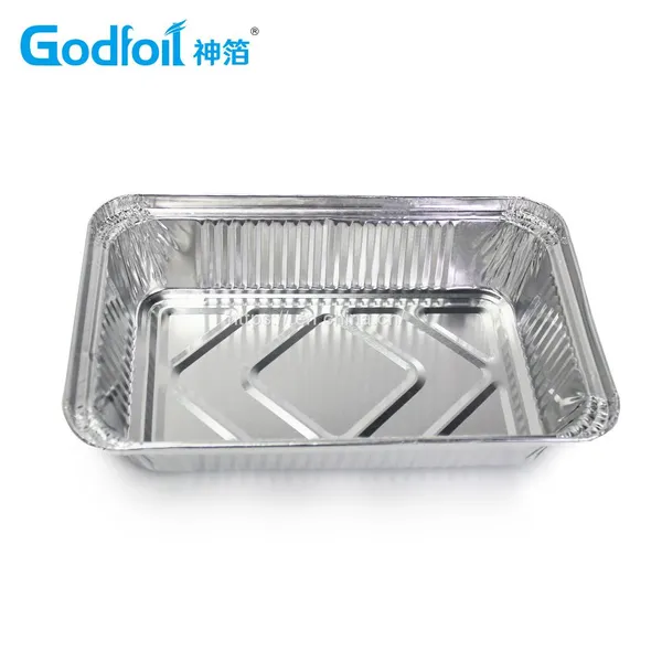 Rectanglar Aluminum Foil Container Wrinkle Wall Container photo-5