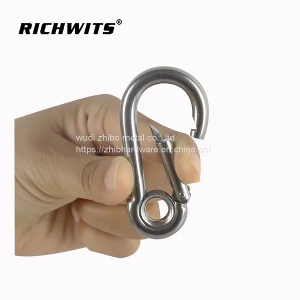 304/316 Stainless Steel Carabiner Hook With Eyelet photo-5