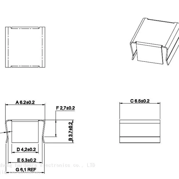 EP5 Cover Clamp， EP5 Transformer Clip， EP5 Inductive Shield Cover,SUS301 Material,Inventory Sales,fast Delivery. photo-2