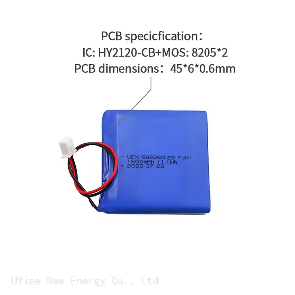 505050-2S 1500mAh 7.4V High Capacity Li-ion Battery Rechargeable Lithium Polymer Battery Pack For Toys photo-3