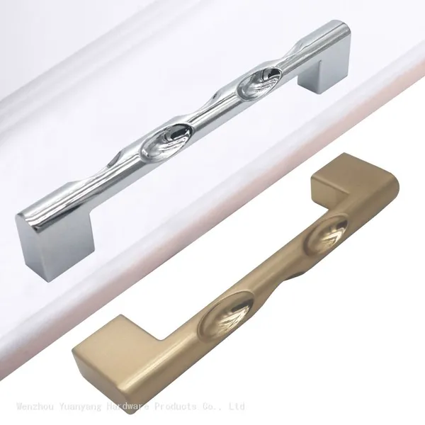 Modern Kitchen Gold Furniture Cabinet Handle, China Furniture Hardware Supplier Brushed Nickel Cabinet Handles photo-3