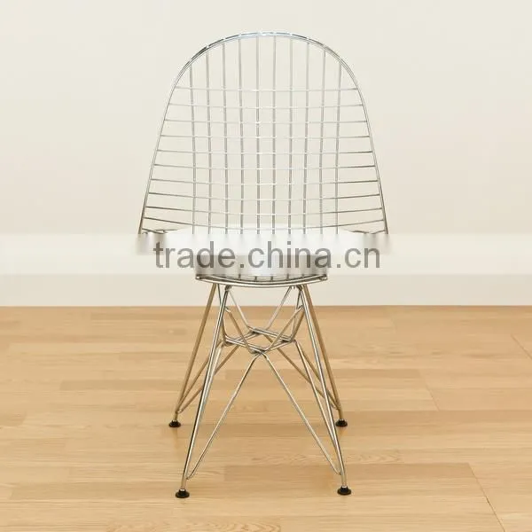 Famous Design DKR Wire Chair With Soft Seat Pad Dining Chair photo-6