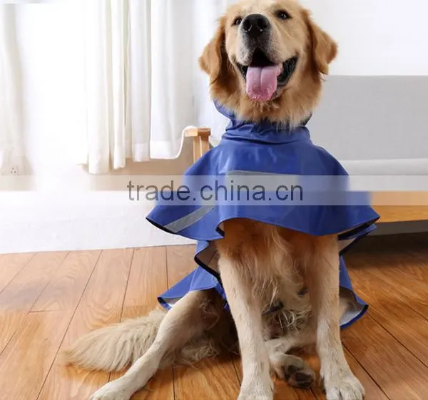 Waterproof PU Reflective Tage Large Size Pet Raincoat Dog photo-5
