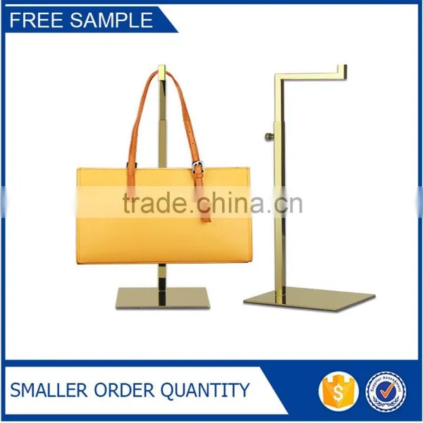 Metal Polish Gold Handbag Stand Handbag Display Stand Supplier's Choice
