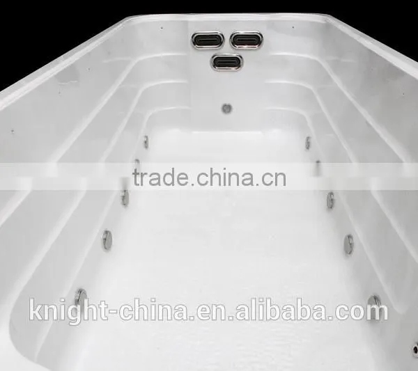 5.8m Hot Sale Balboa Control System Freestanding Acrylic Large Whirlpool Outdoor Swimming Pool Massage Function Swim Spa photo-2