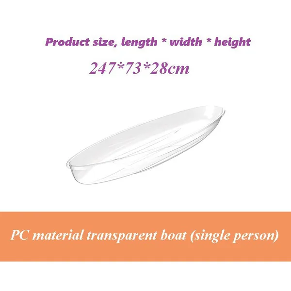 Transparent Boat PC Crystal Boat Drifting Kayak photo-5