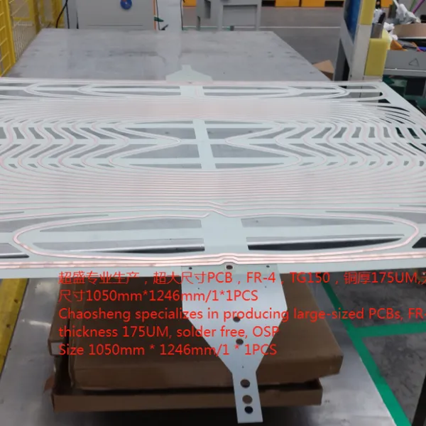 2-Schicht dicker Kupfer ultra-große Leiterplatte PCB, überdimensionierte Leiterplatte PCB mit großen Löchern