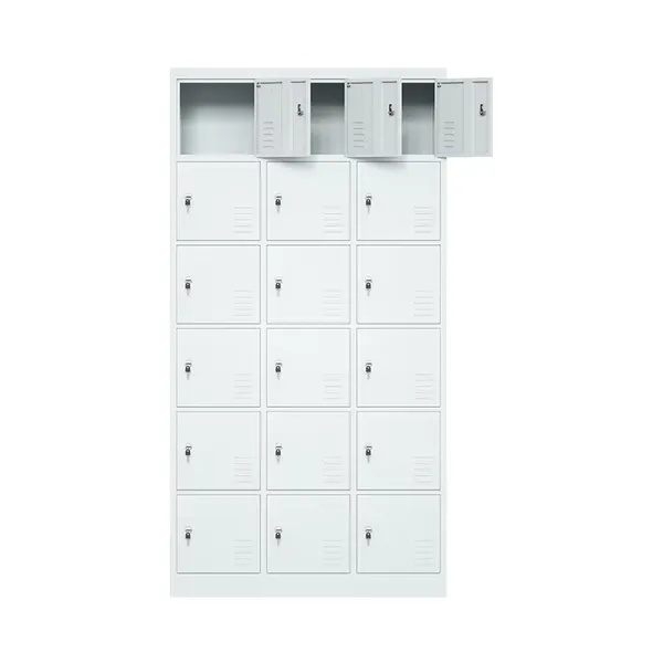 Modern 18-Door Metal Storage Locker photo-2