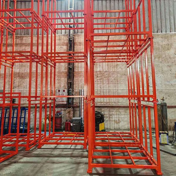 Heavy-Duty Double Layer Fabric Trolley With Reinforced Steel Frame for Industrial Use