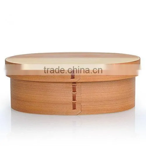 Round Wooden Tableware Lunch Box photo-3