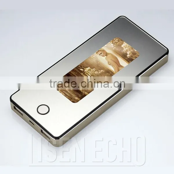 2014 New High-end Fashion Large Capacity 8000mah Polymer Cell Aluminum Shell Customized Mobile Phone Charger Power Bank