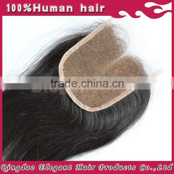 Factory Wholesale Natural Color Straight Bleached Knots Malaysia Virgin Hair Lace Closure photo-4