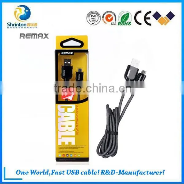 Remax Super Quality 1M Length Black Color Micro USB Mobile Phone Data Cable photo-4