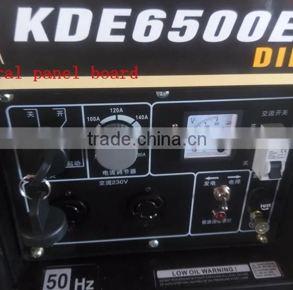 DC 160A Double Use 2KW Diesel Welder Generator Key Start (KDE6500EW) photo-5